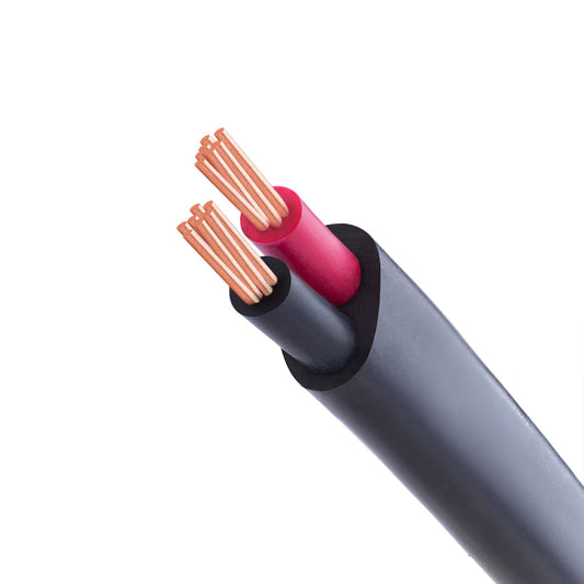 4mm Size, 2 Core (Stranded & Flexible) Copper Electric Cable, 300/500 Rated Voltage, PVC Insulated