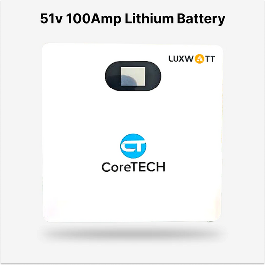 CoreTech 51.2v 100Ah (5KW) Lithuim-Ion LiFepO4 Battery