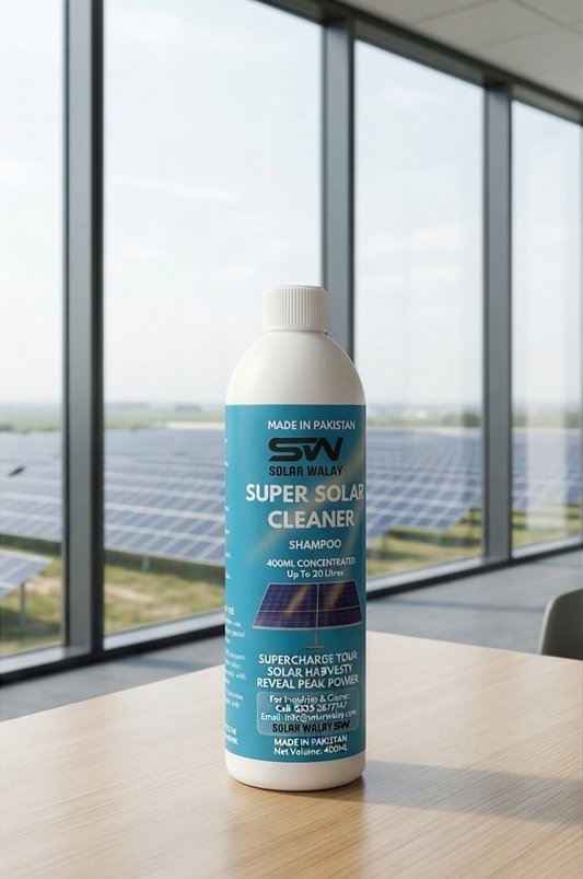 SolarWalay | Solar Panel Cleaning Shampoo 400ML – Ultra-Concentrated Cleaner for Panel Wash and Maximum Efficiency
