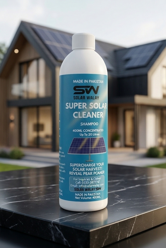 SolarWalay | Solar Panel Cleaning Shampoo 400ML – Ultra-Concentrated Cleaner for Panel Wash and Maximum Efficiency