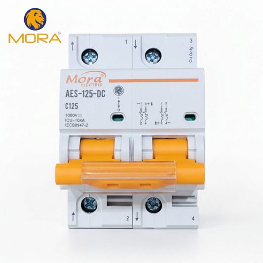 MORA 2P DC Circuit Breaker 125A Battery Breaker